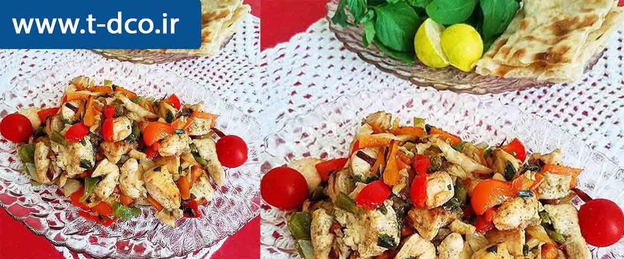 یه خوراک مرغ خیلی خوشمزه و آسان☺